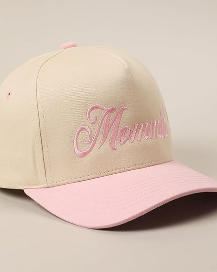 MIRMARU Two-Tone Vintage Canvas Trucker Hats for Men & Women, Adjustable Size Baseball Caps with Trendy Embroidered Design