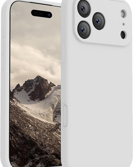 FireNova Magnetic for iPhone 17 Pro Max Case, Compatible with MagSafe, [Integrated Silicone Camera Control Button] [Camera Protection] Anti-Scratch Microfiber Lining Phone Case, 6.9", White