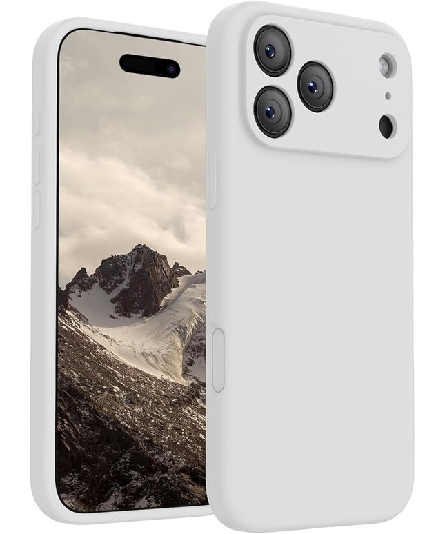 FireNova Magnetic for iPhone 17 Pro Max Case, Compatible with MagSafe, [Integrated Silicone Camera Control Button] [Camera Protection] Anti-Scratch Microfiber Lining Phone Case, 6.9", White