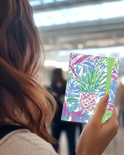 Vegan Leather Passport Holder Cover Tropical Plants Cute Travel Wallet Passport Case with Credit Card Slots for Women Men Travelling Essentials for Flying