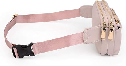 UTO Fanny Pack for Women Crossbody Trendy Fashion Belt Purse Chest Waist Hip Bumbag for Outdoor Shopping Travel Hiking