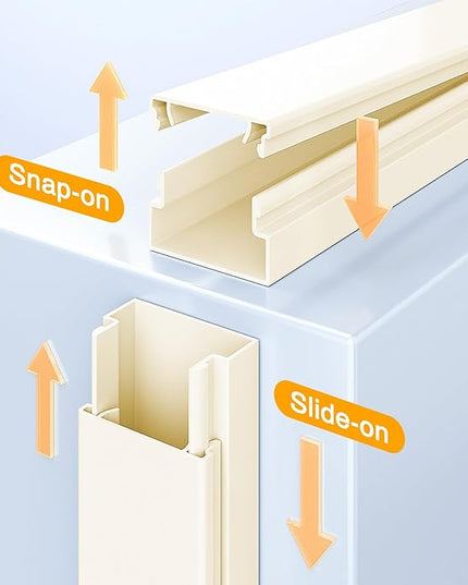 Delamu 157in Cord Hider, Cord Cover Wall Cable Management, Paintable Wire Cover for Cords, Cable Hider Raceway Kit, Cable Cover Concealer, Wire Hiders for TV on Wall, 10 X L15.7 W1.18 H0.6in, Beige