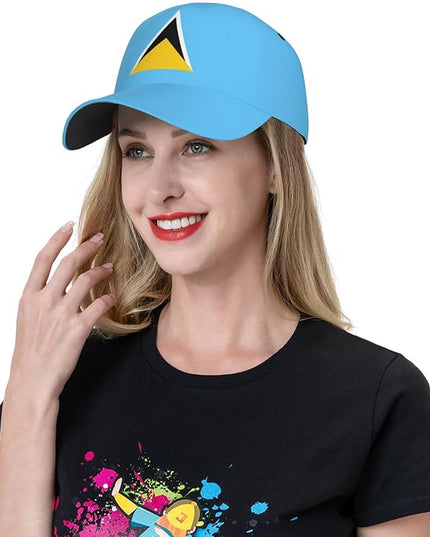 Cute Flag Baseball Cap Hats for Women Men Trucker Hat Patriotic Adjustable Snapback Ball Cap Hat