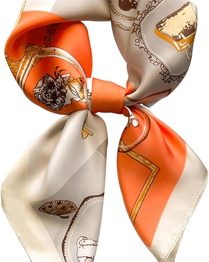 Dailyacc Hair Bandanas Scarf For Women Lightweight Fashion Neck Silk Satin Head Scarves For Sleeping Handbags Scarf