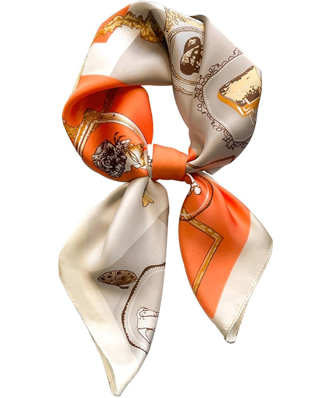 Dailyacc Hair Bandanas Scarf For Women Lightweight Fashion Neck Silk Satin Head Scarves For Sleeping Handbags Scarf