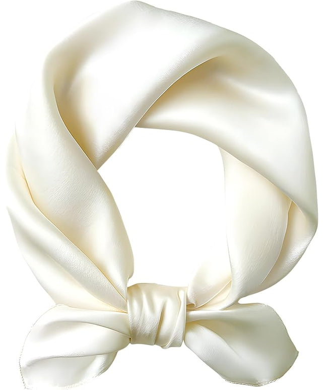 100% Mulberry Silk Scarf for Women Hair Lightweight Square Neckerchief Wrap For Head Scarves 21"