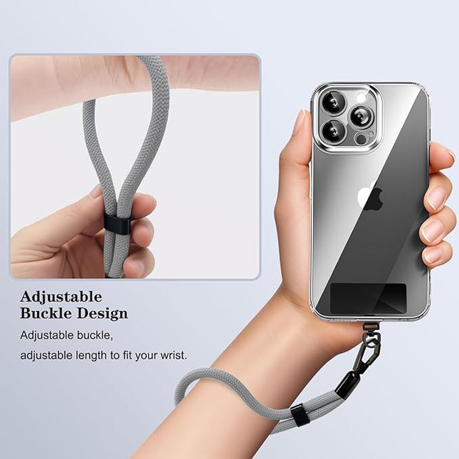 Phone Lanyard, 2 Pack Adjustable Cell Phone Lanyard Hand Phone Wrist Strap with Tether Tabs for Smartphones