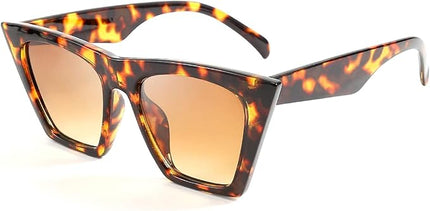 FEISEDY Vintage Square Cat Eye Sunglasses Women Trendy Cateye Sunglasses B2473