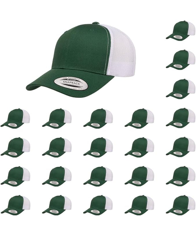 Yupoong Classic Premium Mesh 6 Panel Retro Trucker Cap | Mid Profile Snapback | OSFA | Bulk Pack Available