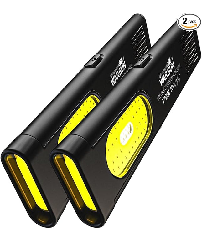 WARSUN Compact Multi-Mode Pocket LED Flashlight - 675LM, USB-C Rechargeable, IPX4, Dual Material, Red/Blue Strobe, for Everyday Carry & Travel