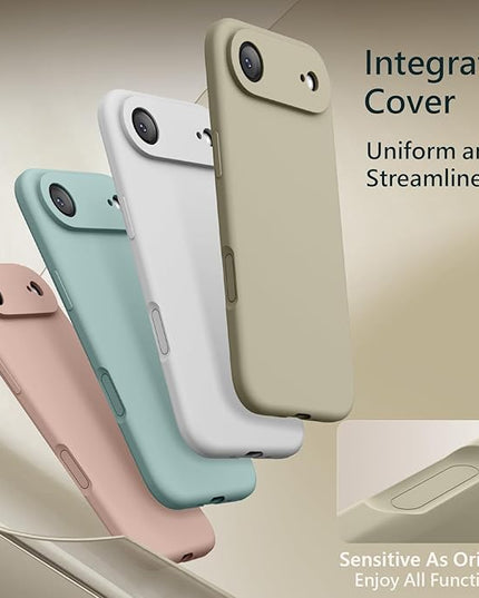 FireNova Magnetic for iPhone Air Case, Compatible with MagSafe, [Integrated Silicone Camera Control Button] [Camera Protection] Microfiber Lining Phone Case for iPhone 17 Air, 6.5", Khaki