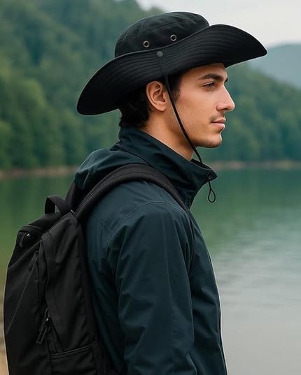 Wide Brim Bucket Hat Men Fishing Hiking Gardening Hat for Men and Women Fisherman Hat UPF 50+