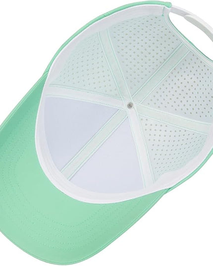 VOBOOM Men Quick Dry Baseball Cap Laser Cut Mesh Ball Curved Brim Snapback Hat