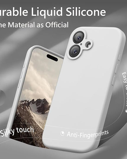 FireNova Magnetic for iPhone 17 Case, Compatible with MagSafe, [Integrated Silicone Camera Control Button] [Camera Protection] Anti-Scratch Microfiber Lining Phone Case, 6.3", White