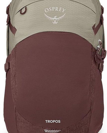 Osprey Tropos Laptop Backpack, Sawdust Tan/Raisin Red