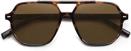 SOJOS Retro Trendy Aviator Polarized Sunglasses Men Women Vintage 70s Square Stylish Frame Sun Glasses SJ2283