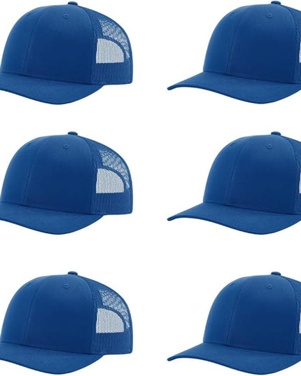 Richardson 112 Classic Six-Panel Adjustable Snapback Trucker Cap | Bulk Packs Available