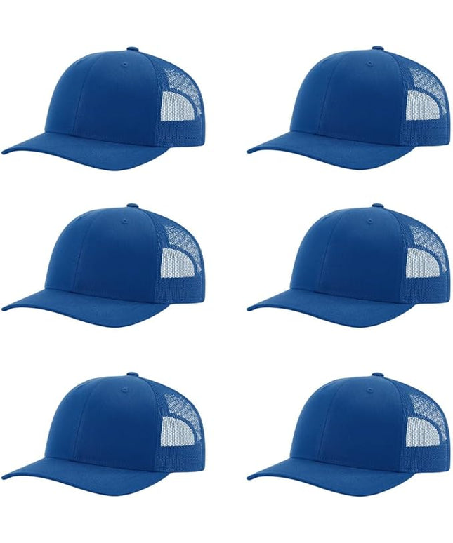 Richardson 112 Classic Six-Panel Adjustable Snapback Trucker Cap | Bulk Packs Available