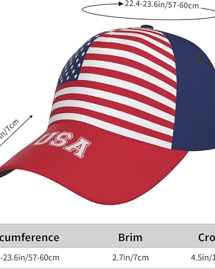 Cute Flag Hats Adjustable Baseball Snapback Hat Caps Trucker for Men Women