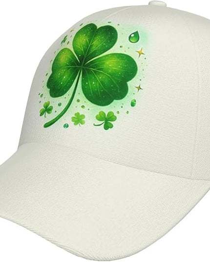 St. Patrick's Day Baseball Cap, Irish Green Clover Trucker Hat for Men Women, Fashion Adjustable Sun Visor Dad Hat