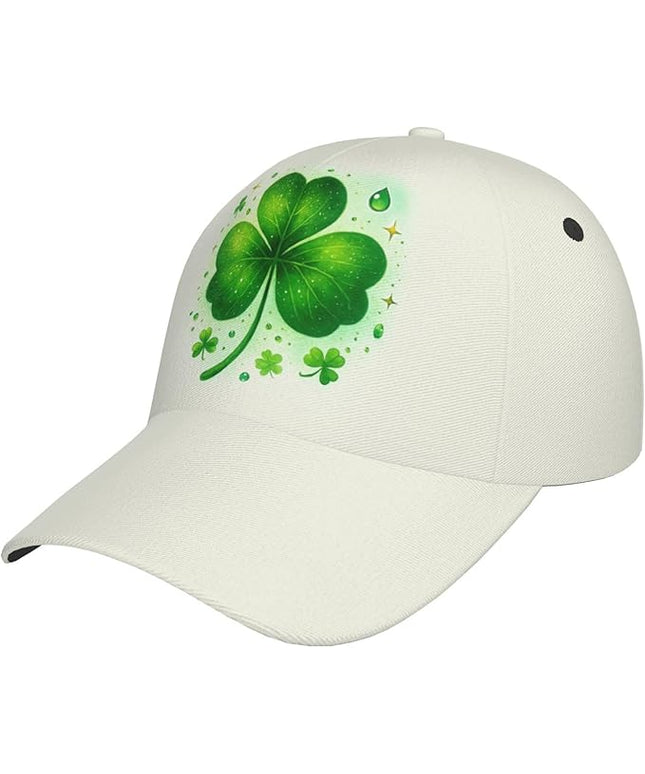 St. Patrick's Day Baseball Cap, Irish Green Clover Trucker Hat for Men Women, Fashion Adjustable Sun Visor Dad Hat