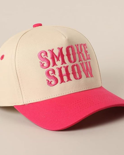 MIRMARU Two-Tone Vintage Canvas Trucker Hats for Men & Women, Adjustable Size Baseball Caps with Trendy Embroidered Design