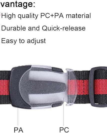 Vigorport Utility Straps Quick Release Nylon Backpack Accessory Bag Strap,Adjustable for Hiking,Travel,Outdoor Sports-4 Pack (Multicolor, 1¾"W-72 L)