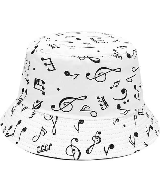 Mashiaoyi Unisex Print Double-Side-Wear Reversible Bucket Hat