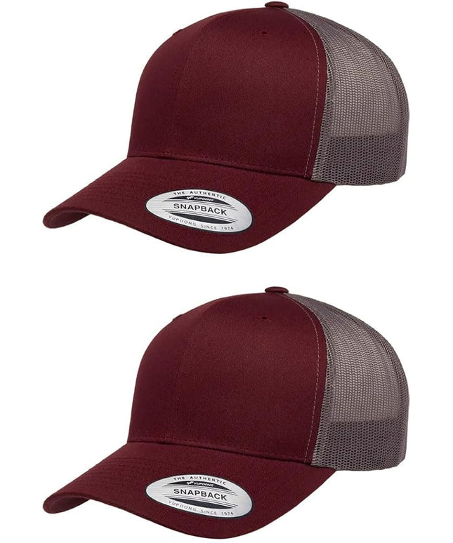 Yupoong Classic Premium Mesh 6 Panel Retro Trucker Cap | Mid Profile Snapback | OSFA | Bulk Pack Available