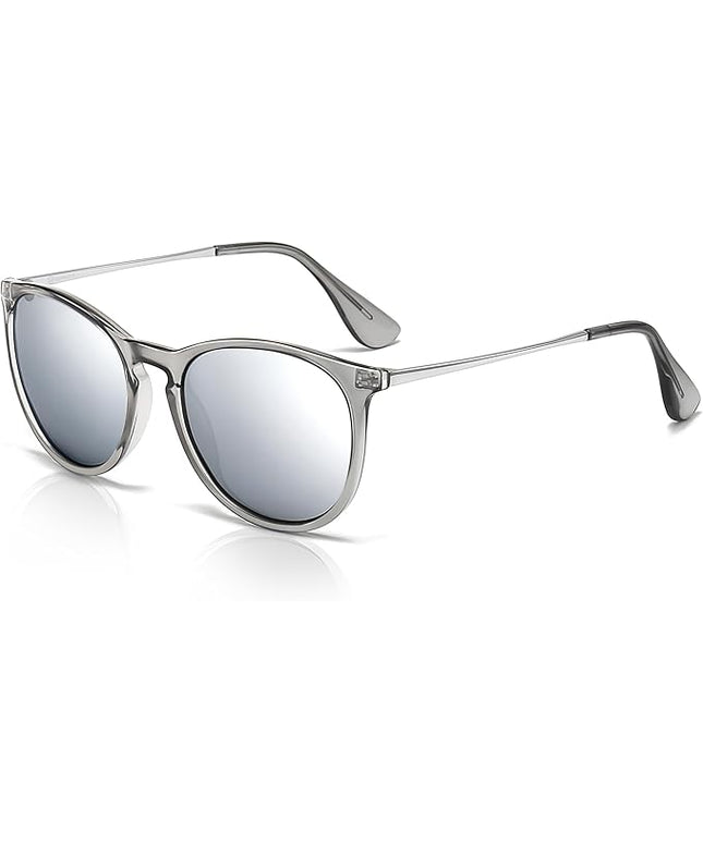 SUNGAIT Premium Vintage Round Sunglasses for Women Men Classic Retro Trendy Style