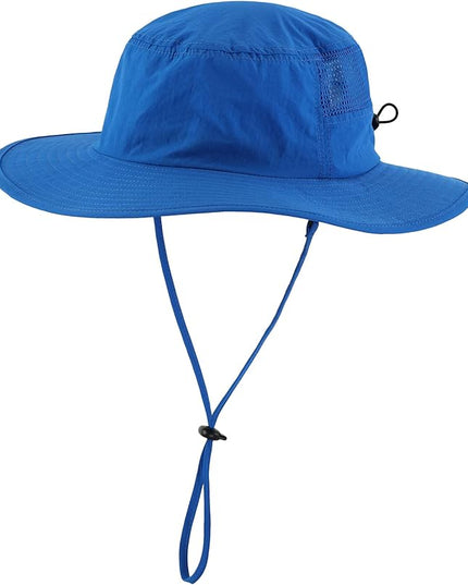 Home Prefer UPF50+ Mens Sun Hat Wide Brim Fishing Hat Womens UV Protection Cap Breathable Mesh Safari Gardening Bucket Hat