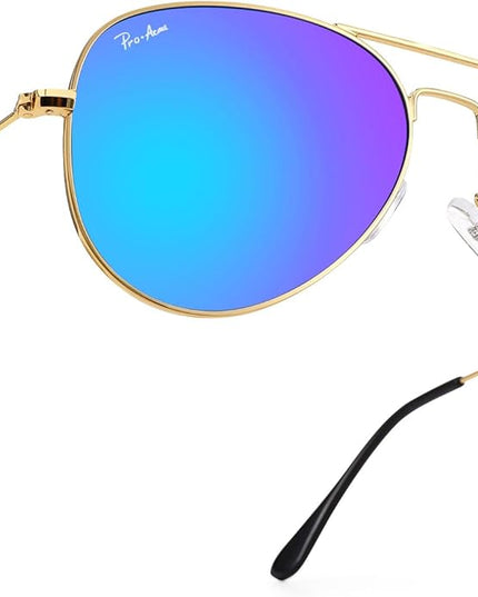Pro Acme Classic Aviator Sunglasses for Women & Men Glass Lens Metal Frame UV400 Driver Sunglasses