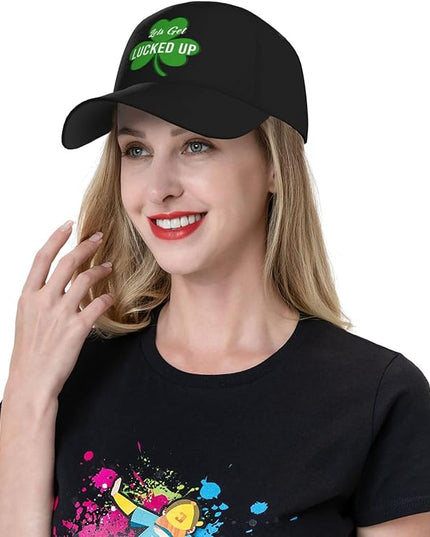 St. Patrick's Day Baseball Cap for Men Women Flower Print Sport Outdoor Travel Trucker Hat Sun Protection Dad Hats