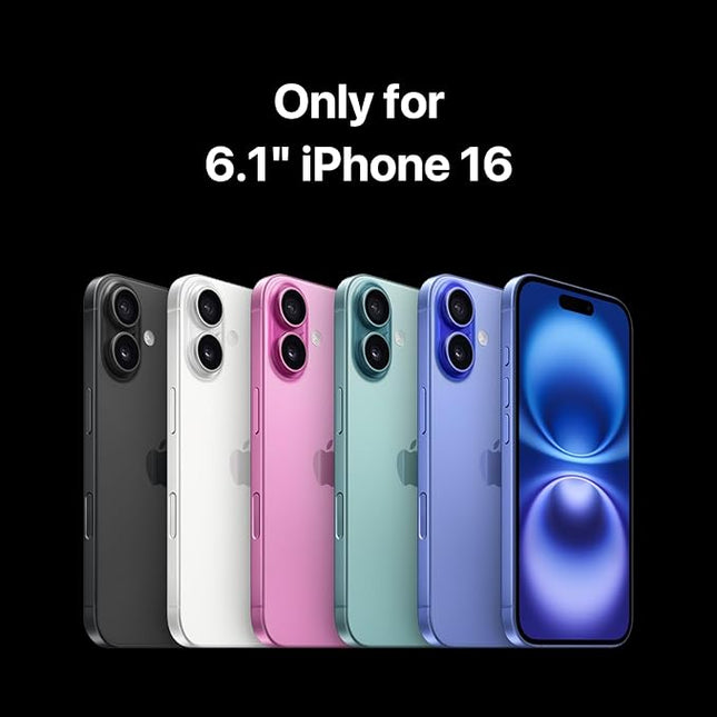 MAGEASY Designed for iPhone 16 Case with Strap - [Camera Control Button Coverage] 20ft Ultimate Drop Protection Compatible with MagSafe, Vegan Leather Frame | Odyssey Strap M