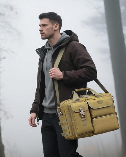 Stypos Tactical Messenger Bag,Tactical Briefcase for Man Military Laptop Bag 14 Inch/15.6 Inch /17.3 Inch Messenger Work Bag