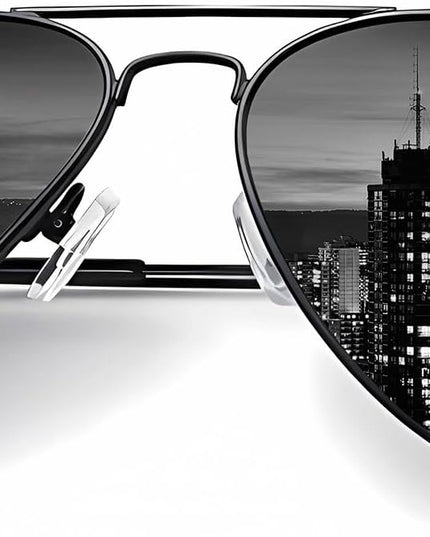 KALIYADI Classic Aviator Sunglasses for Men Women Driving Sun glasses Polarized Lens UV Blocking