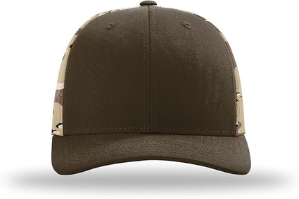 Richardson 112 Trucker Hat - Premium Adjustable Snapback Hat - Structured Six Panel Richardson Blank Caps