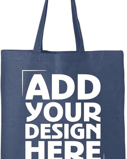 shop4ever Personalized Custom Design Your Own Eco Cotton Tote Reusable Shopping Bag Customizable Gift