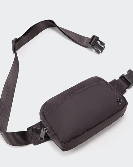 Pander Everywhere Belt Bag for Women, 5 Zipper Pockets Nylon Crossbody Fanny Pack Purse (Dim Grey)