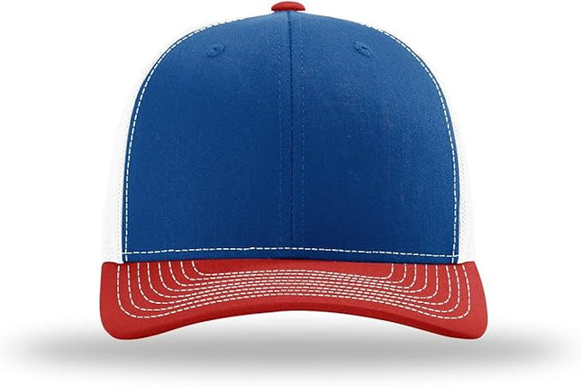 Richardson 112 Trucker Hat - Premium Adjustable Snapback Hat - Structured Six Panel Richardson Blank Caps