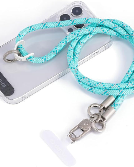 project-cb Phone Lanyard×1,Phone Tether Tab×2, Crossbody Cell Phone Lanyard,Rope Lanyard,Universal Adjustable Phone Strap(Verdant-S)
