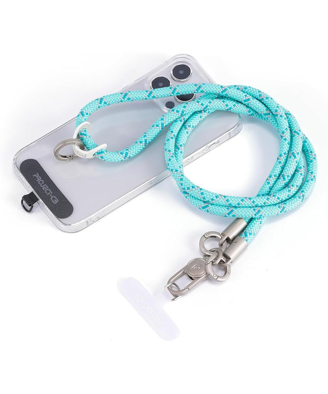 project-cb Phone Lanyard×1,Phone Tether Tab×2, Crossbody Cell Phone Lanyard,Rope Lanyard,Universal Adjustable Phone Strap(Verdant-S)
