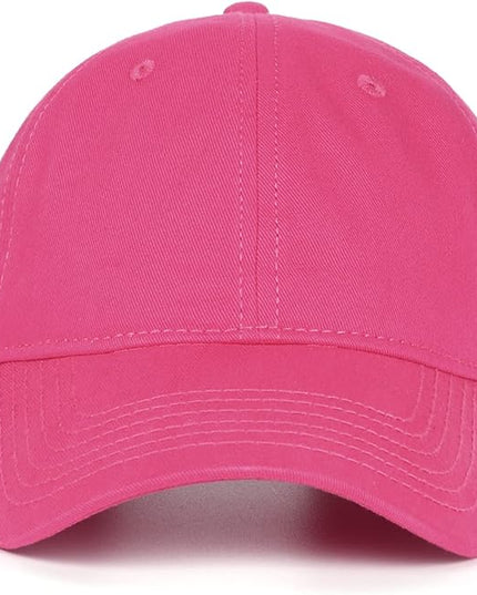 Zylioo XL XXL Oversize Baseball Cap, 100% Cotton Adjustable Dad Hat for Big Heads 23.5"-25.5", Soft Crown Large Size Cap