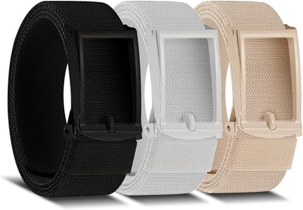 DOOPAI Stretch Canvas Belt for Men, Adjustable Elastic Holeless Web Belt for Casual, Golf, and Work, with Bottle Opener