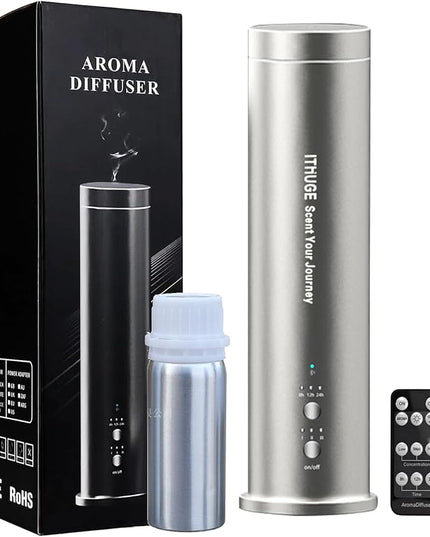 Waterless Diffuser Machine Scent Air Machine Covers 1500 Sq Ft for Home Diffusers Essential Oil Diffusers Studio Scent Diffuser Large Room Fragrance App Remote Control Capacity 3.5 Oz Ancient Silver
