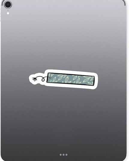 (1PC) Bookmark Flower Reading Books Sticker for Phone Tablet Laptop Car Truck Window | 5" Sticker