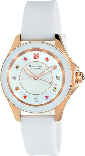 Steinhausen Arbon Collection Stainless Steel Silicone Interchangable Band Women's Watch