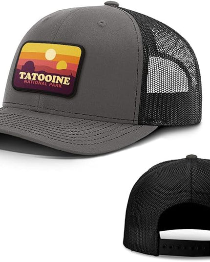 Tatooine National Park Patch Back Mesh Hat Casual Wear - Baseball Cap for Mens & Womens Mesh Adjustable Snapback Strap