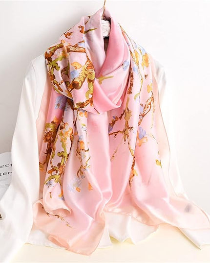 Silk Scarf Mulberry Silk Fashion Scarves Long Lightweight Shawl Wrap …