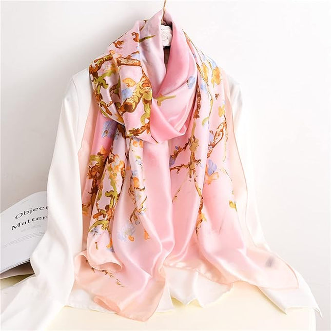 Silk Scarf Mulberry Silk Fashion Scarves Long Lightweight Shawl Wrap …